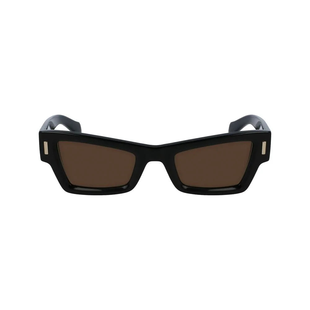 Ferragamo Black Acetate Sunglasses