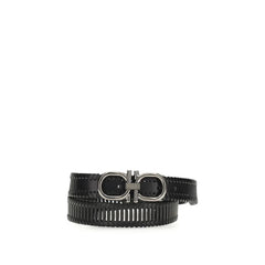 Ceinture Ferragamo noir en cuir de veau Bos Taurus classique