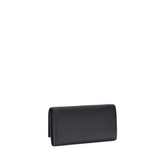 Ferragamo Black Calf Leather Bos Taurus Wallet