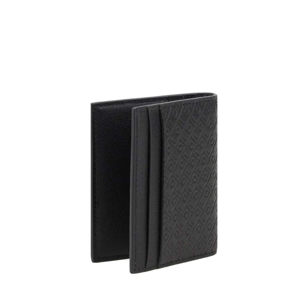 Portefeuille en cuir de veau noir Ferragamo Bos Taurus