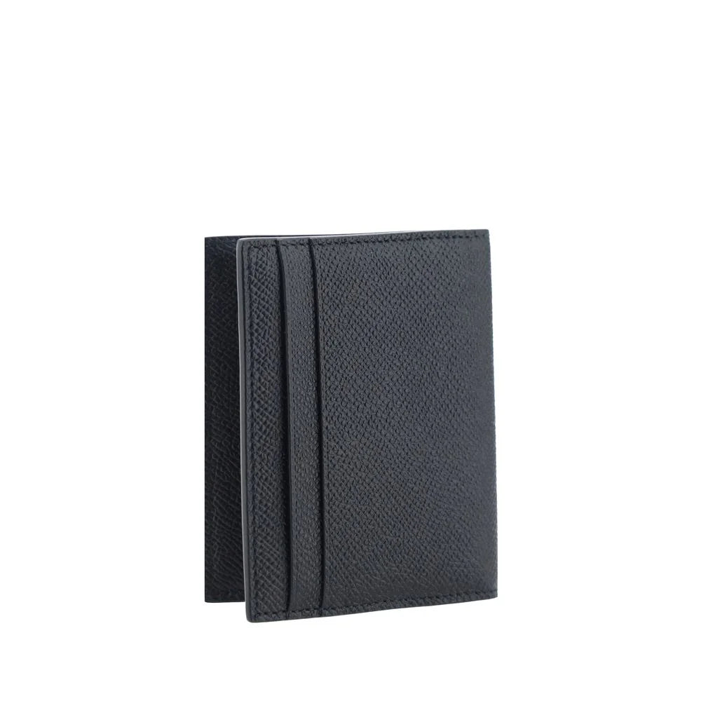 Carteira de Couro de Vitelo Preto da Ferragamo
