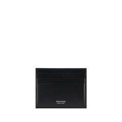 Ferragamo Black Calf Leather Bos Taurus Wallet