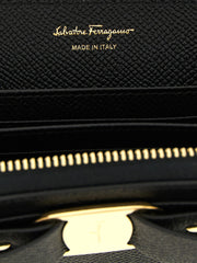 Ferragamo Black Calfskin Cardholder
