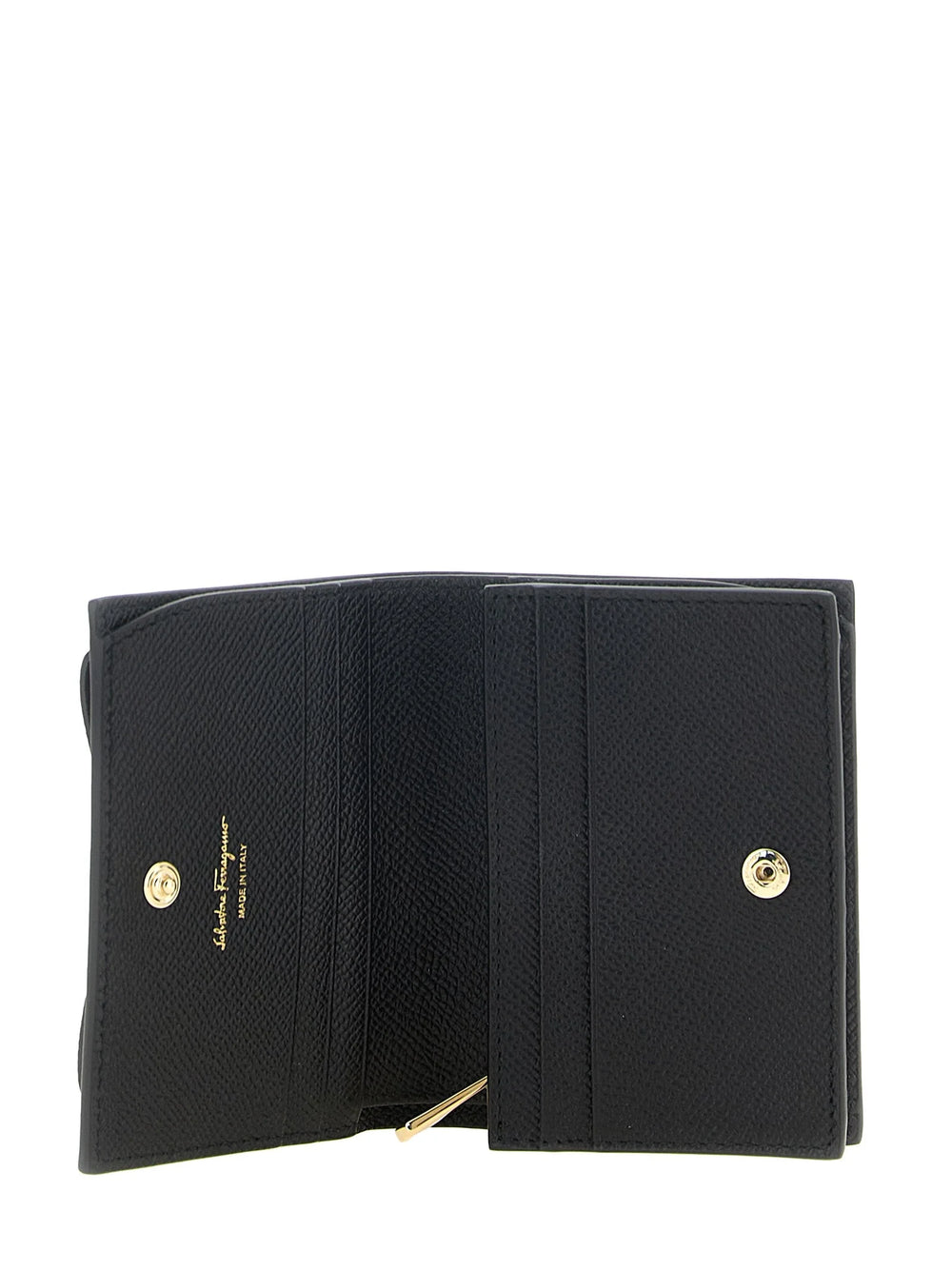 Ferragamo Black Calfskin Cardholder