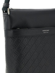 Ferragamo Black Calfskin Crossbody Bag