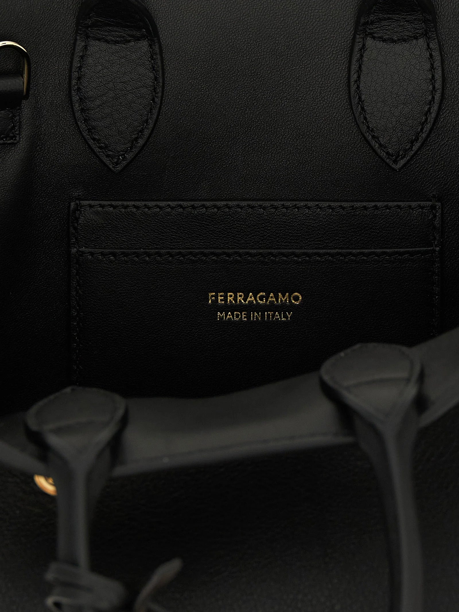 Ferragamo Black Calfskin Handbag