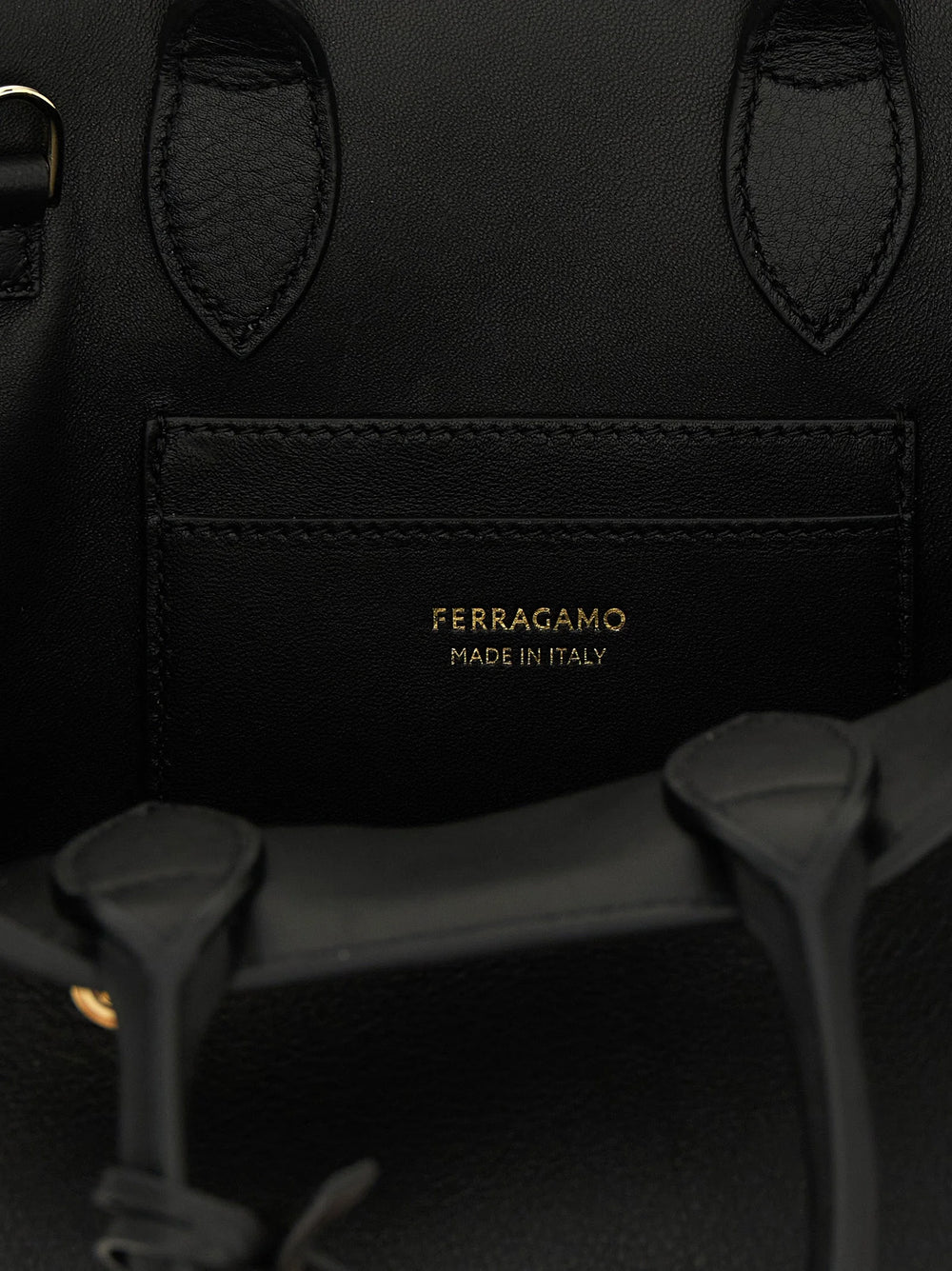 Ferragamo Black Calfskin Handbag