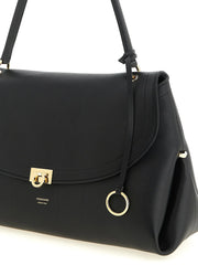 Ferragamo Black Calfskin Shoulder Bag
