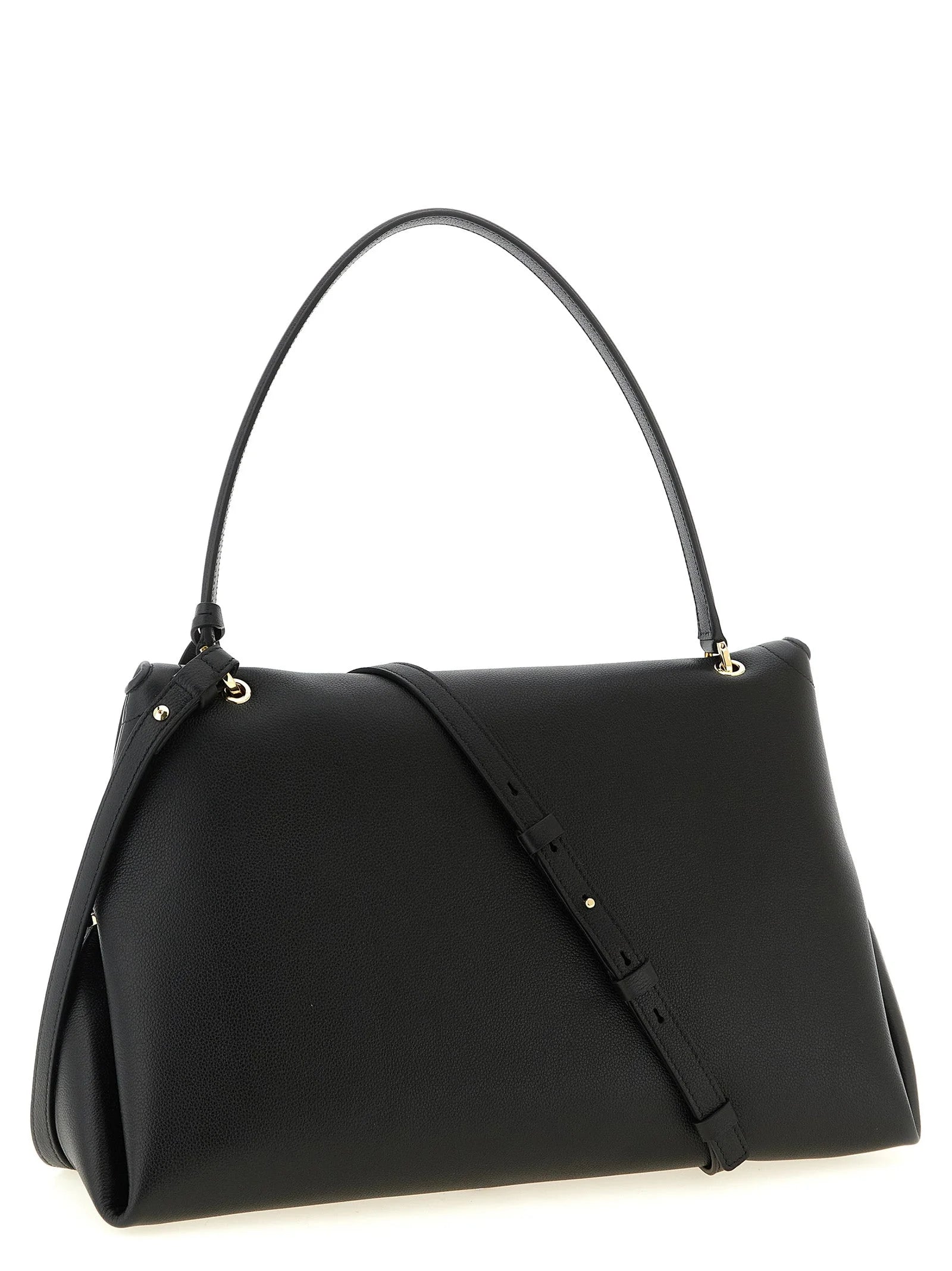 Ferragamo Black Calfskin Shoulder Bag