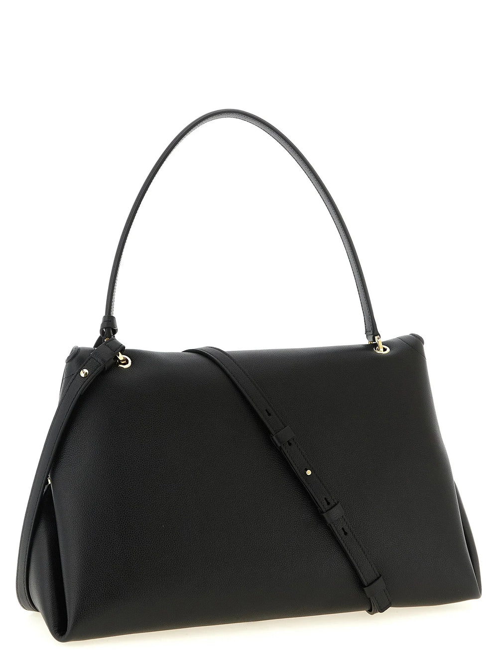 Ferragamo Black Calfskin Shoulder Bag