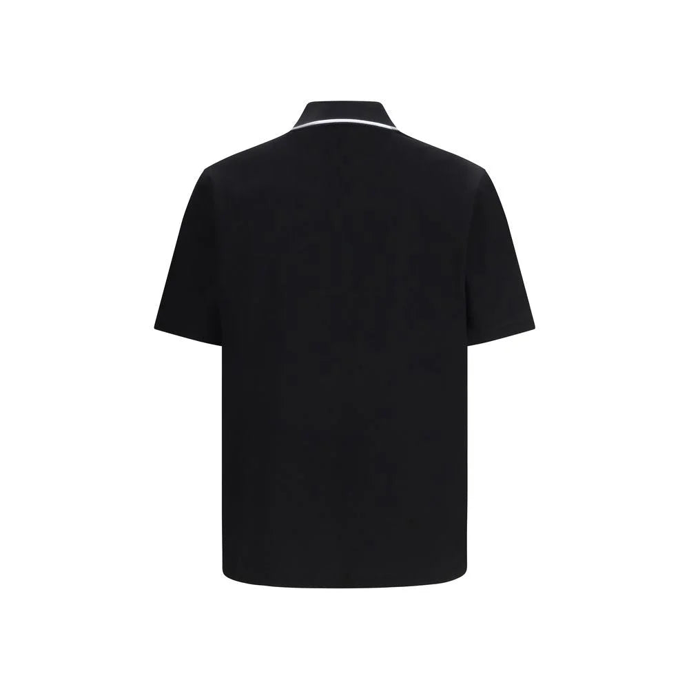 Ferragamo Schwarzes Baumwollpolohemd - S