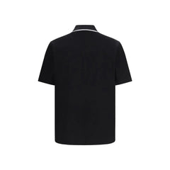 Ferragamo Schwarzes Baumwollpolohemd - S