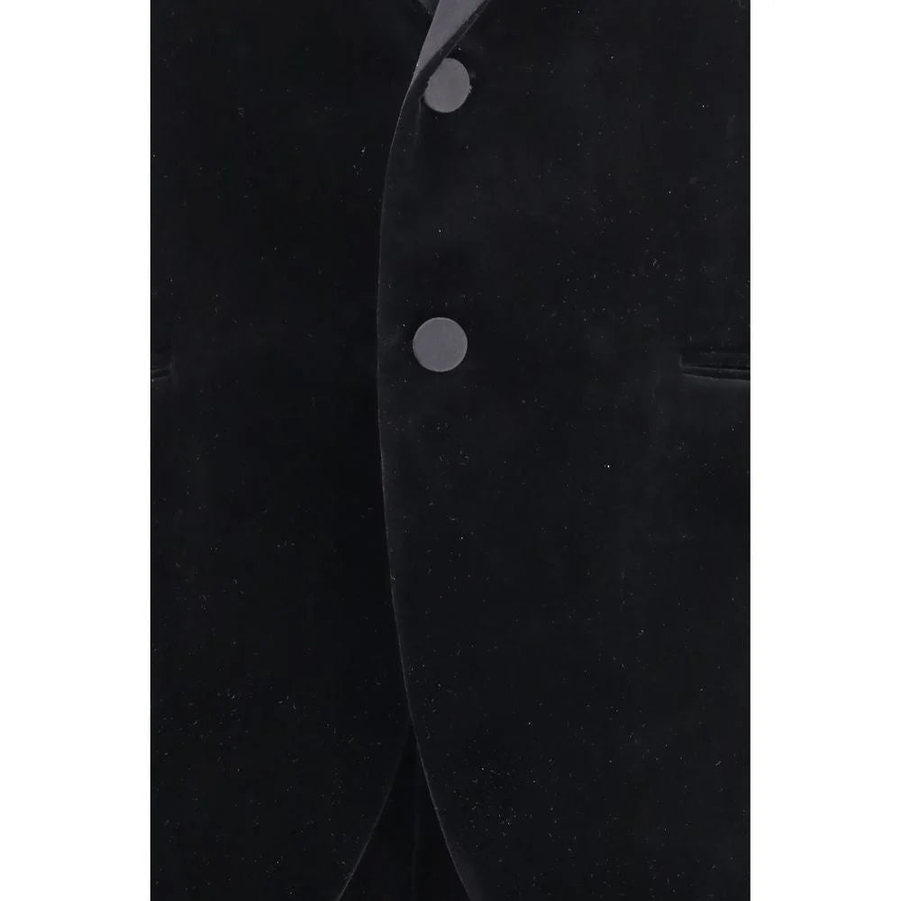 Ferragamo Black Cotton Tuxedo