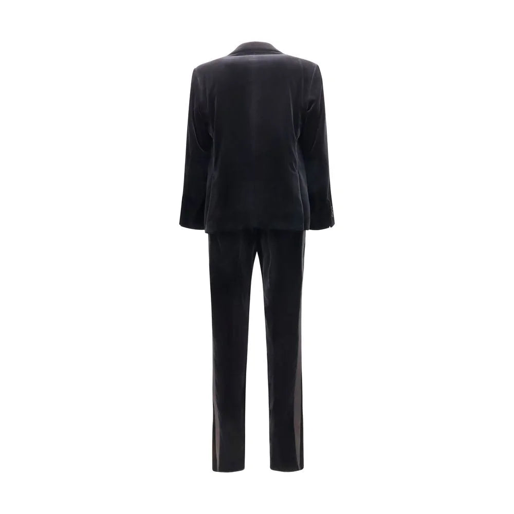 Ferragamo Black Cotton Tuxedo