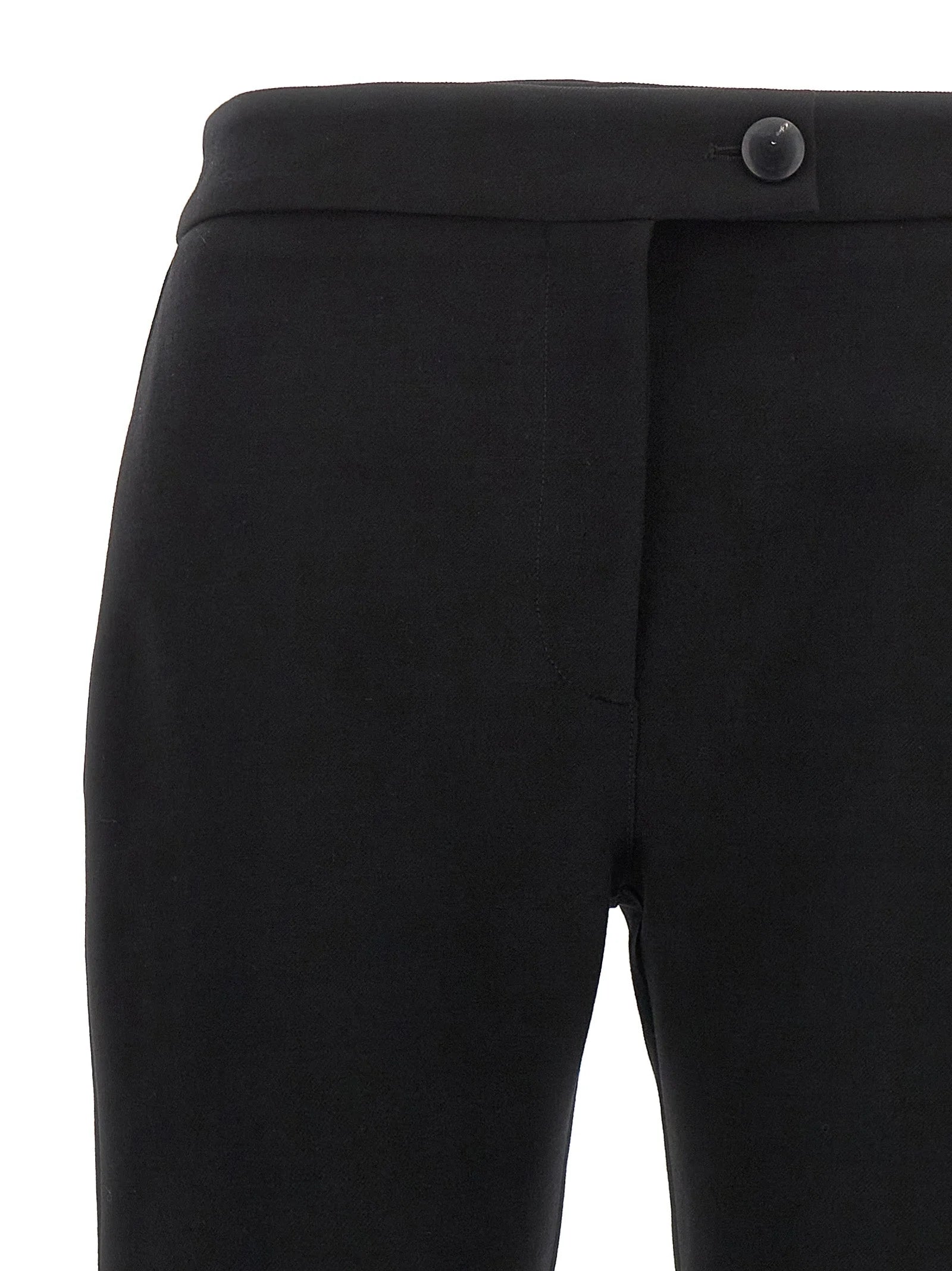 Ferragamo Black Elastane Skinny Pants