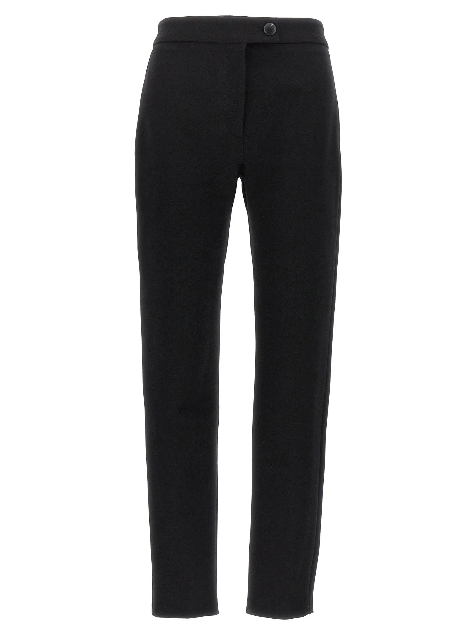 Ferragamo Black Elastane Skinny Pants
