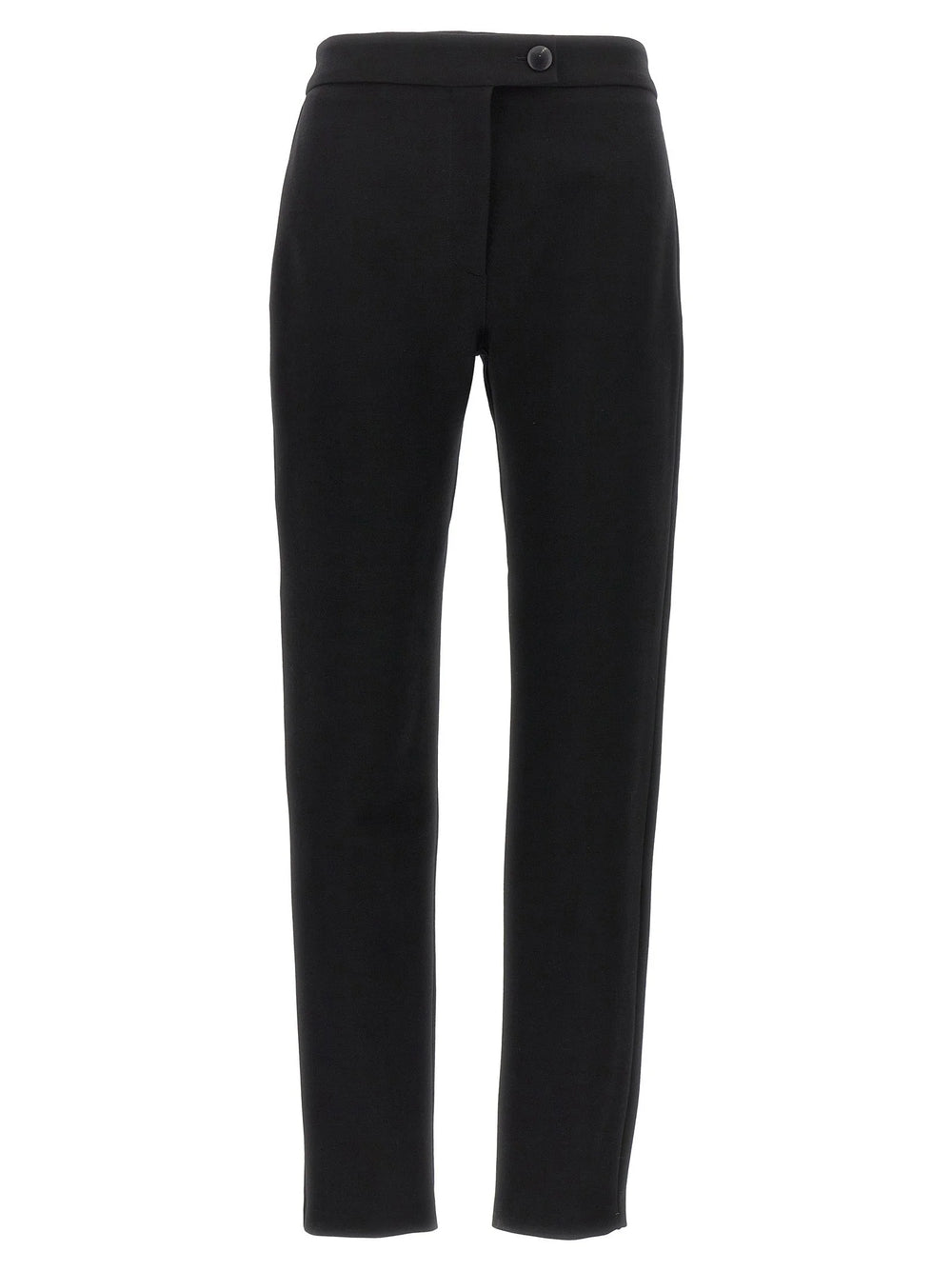 Ferragamo Black Elastane Skinny Pants