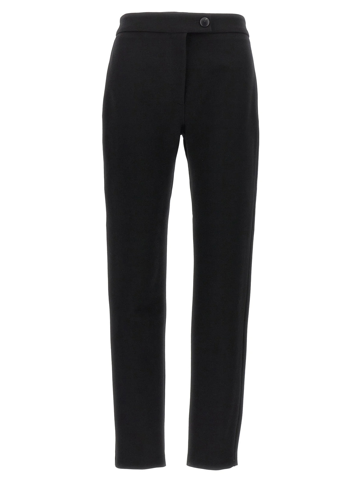 Ferragamo Black Elastane Skinny Pants