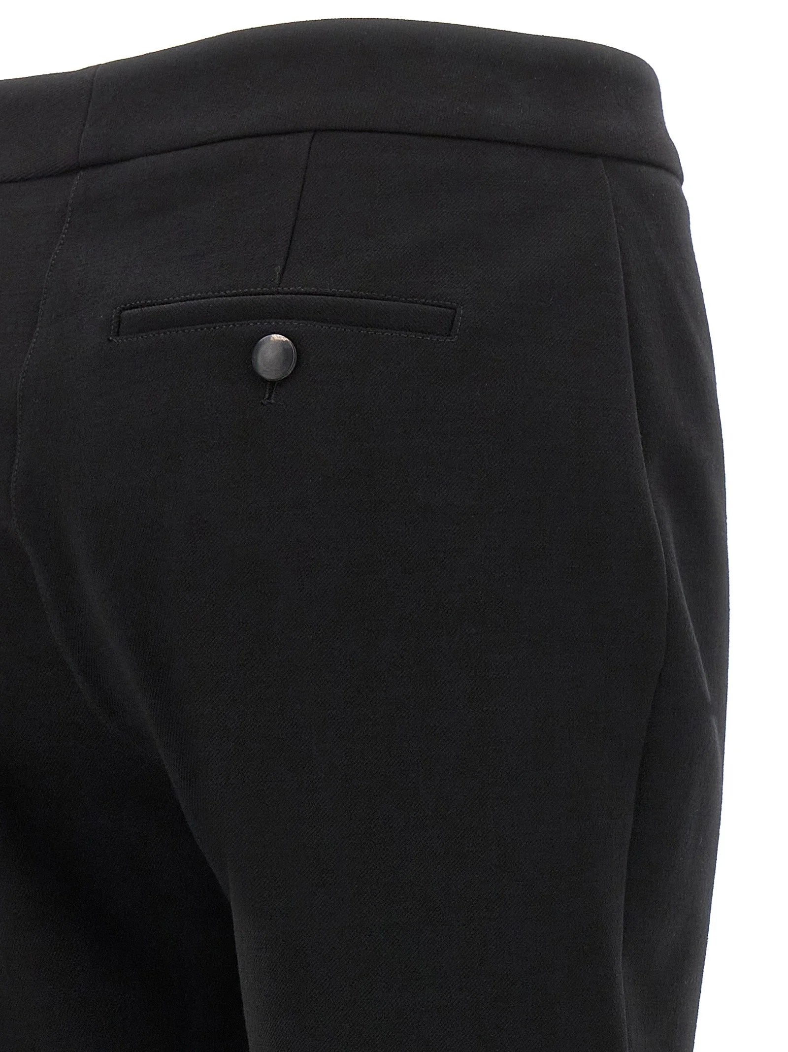 Ferragamo Black Elastane Skinny Pants