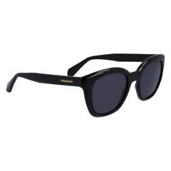 Ferragamo Black Injected Sunglasses