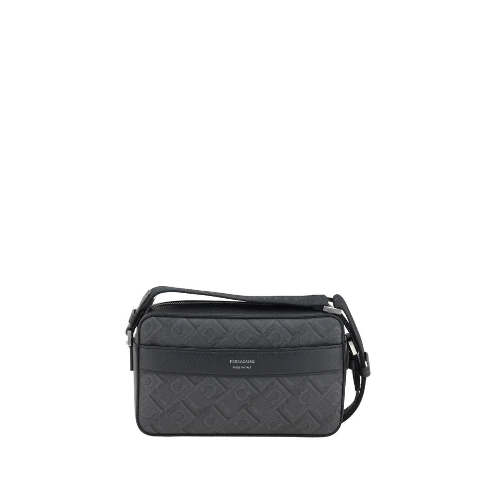 Ferragamo Black Polyethylene Shoulder Bag