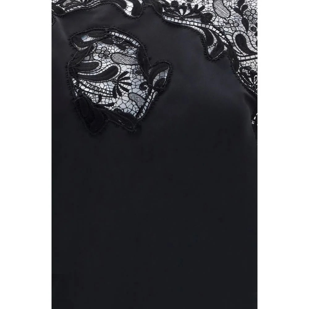Ferragamo Black Silk Cocktail Dress