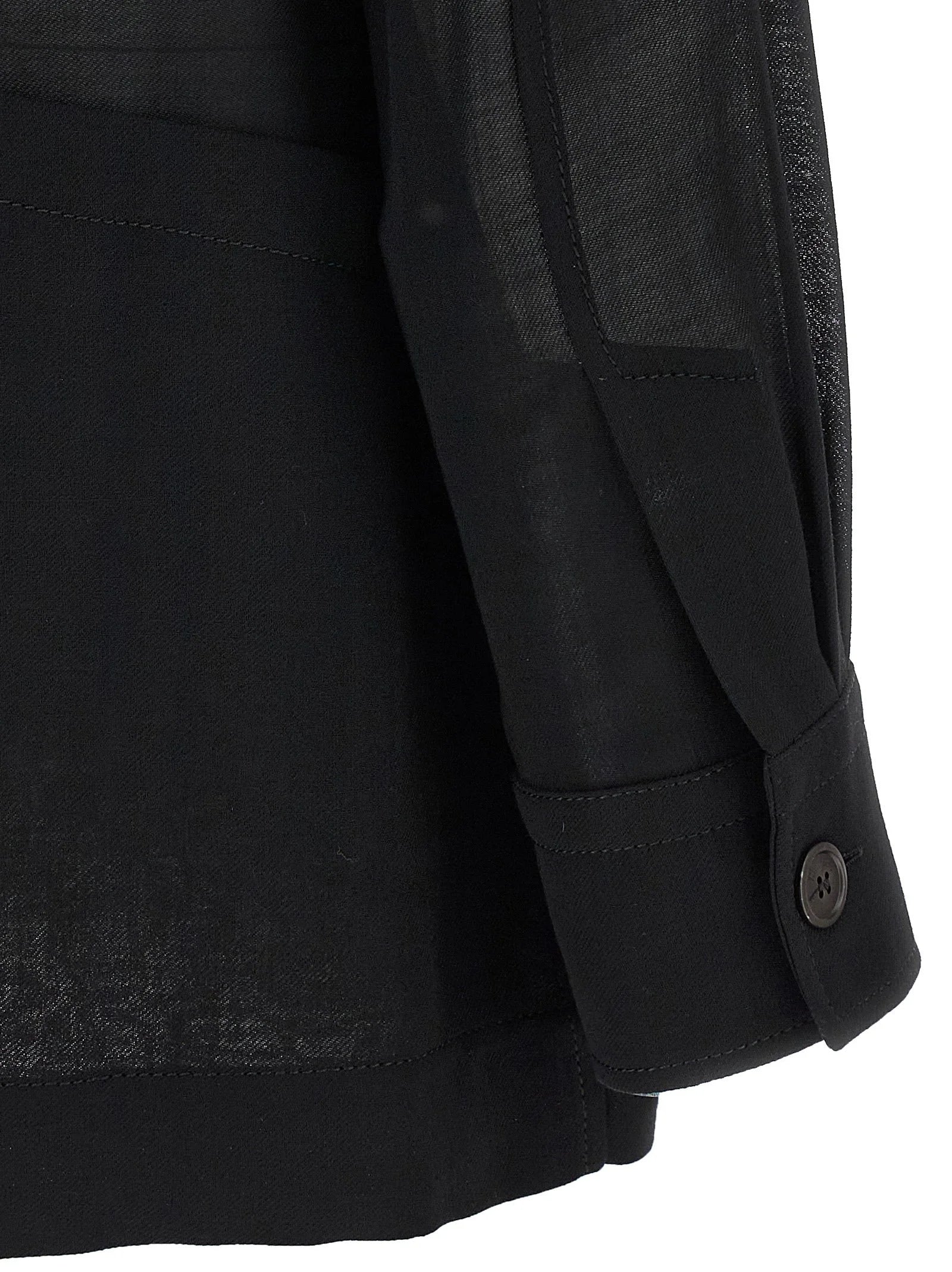 Ferragamo Black Virgin Wool Blouse - IT40