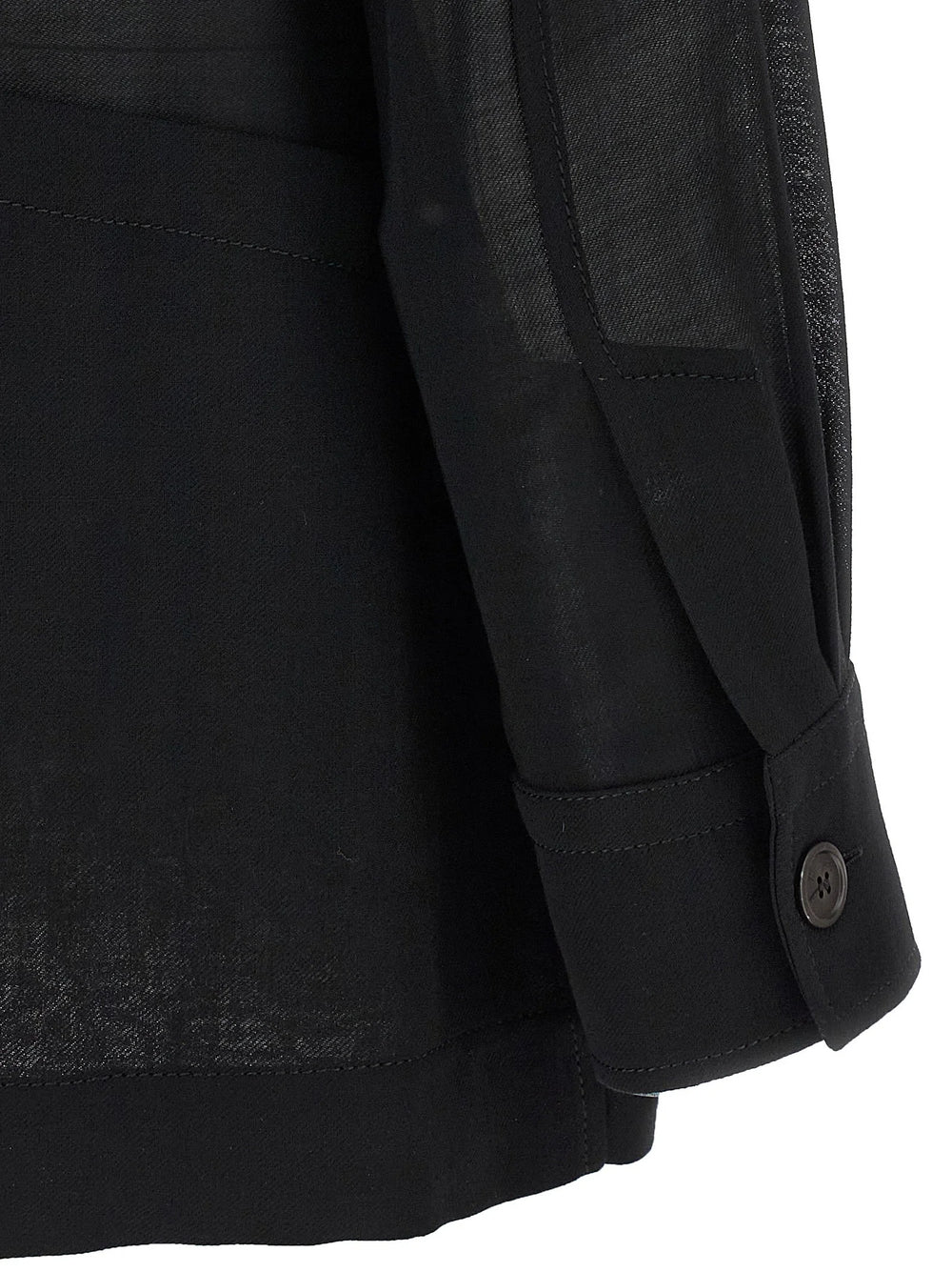 Ferragamo Black Virgin Wool Blouse - IT40