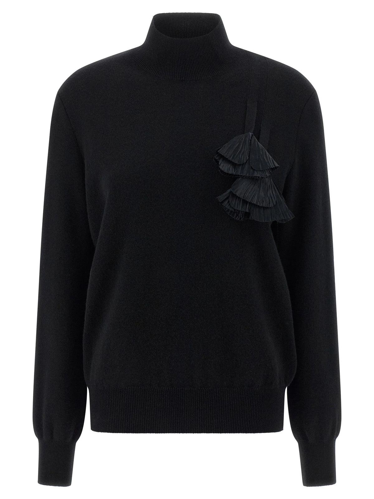 Ferragamo Black Virgin Wool Cardigan