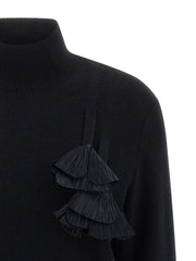Ferragamo Black Virgin Wool Cardigan