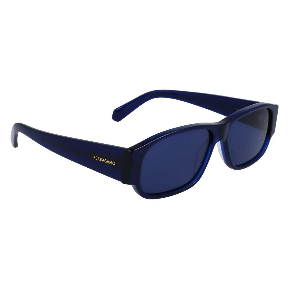 Ferragamo Blue Acetate Sunglasses