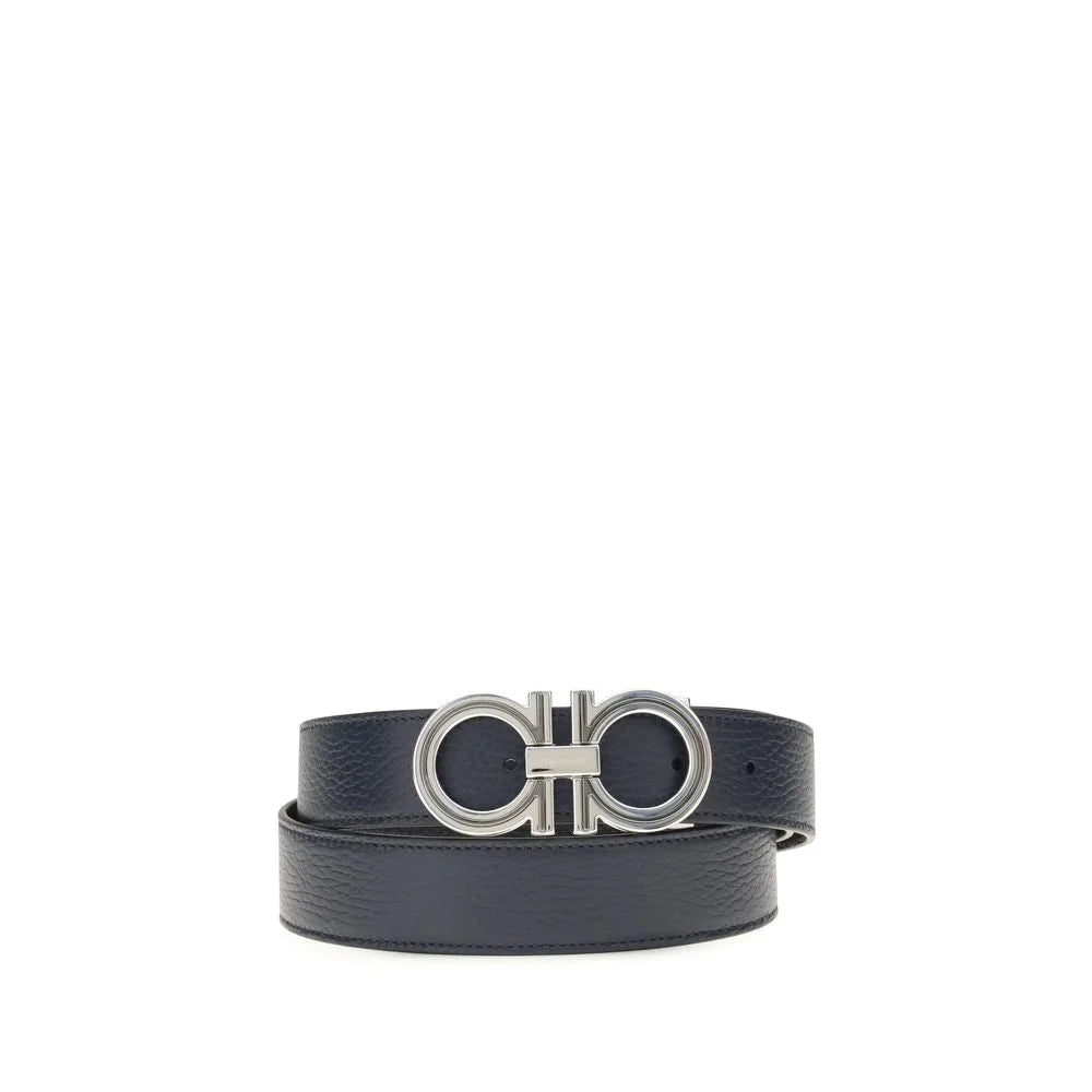Cinturón de cuero de becerro azul Ferragamo