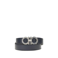 Cinturón de cuero de becerro azul Ferragamo
