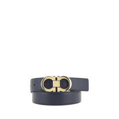 Ferragamo Blue Calf Leather Bos Taurus Regular Belt