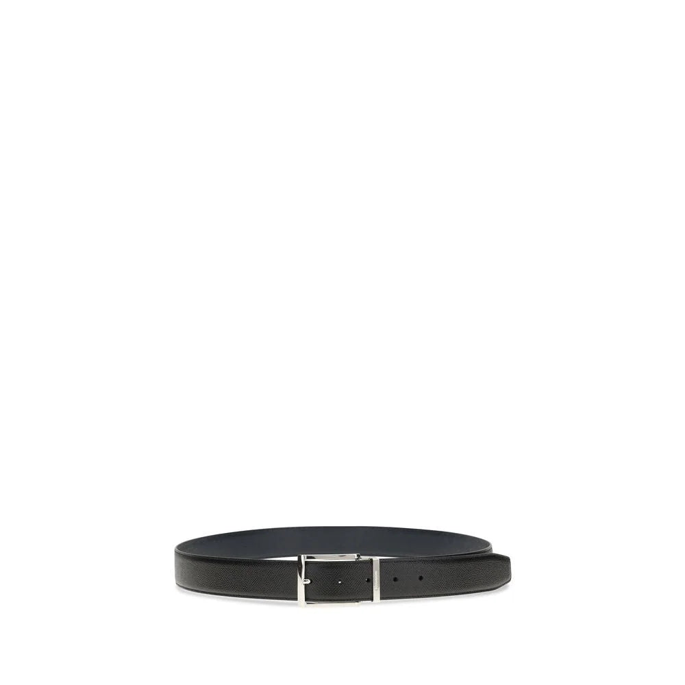 Ferragamo Blue Calf Leather Bos Taurus Regular Belt - 95 cm / 38 Inches