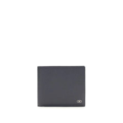 Ferragamo Blaues Kalbleder Bos Taurus Portemonnaie