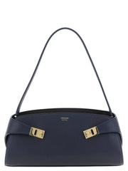 Ferragamo Blue Calfskin Shoulder Bag