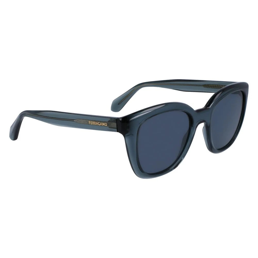 Ferragamo Blue Injected Sunglasses