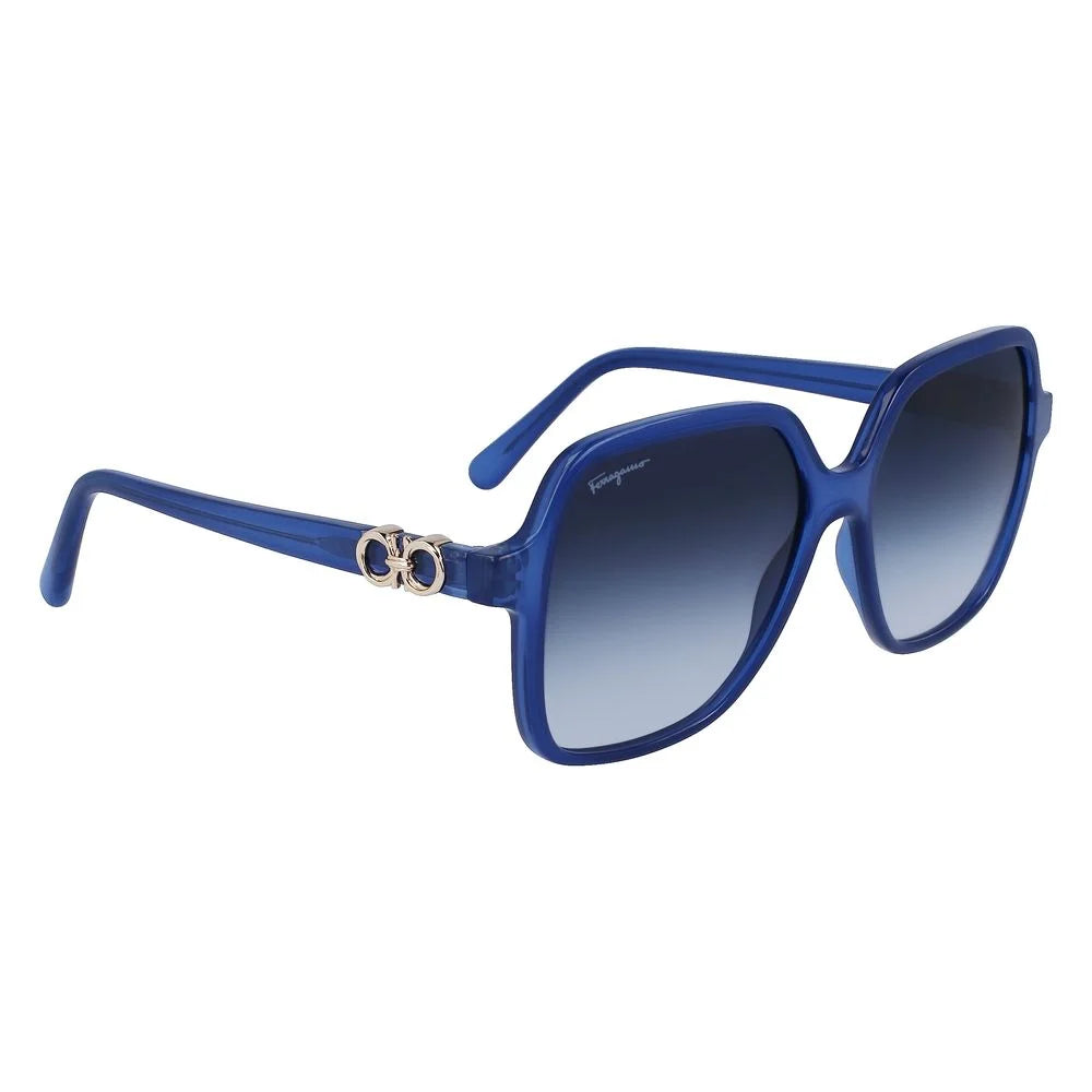 Ferragamo Blue Injected Sunglasses