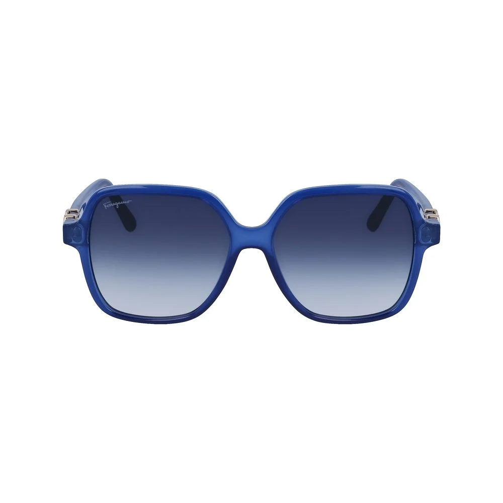 Ferragamo Blue Injected Sunglasses