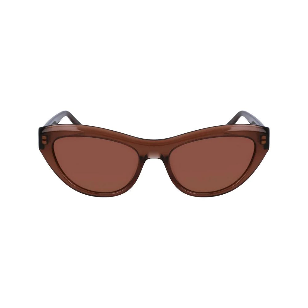 Ferragamo Brown Acetate Sunglasses