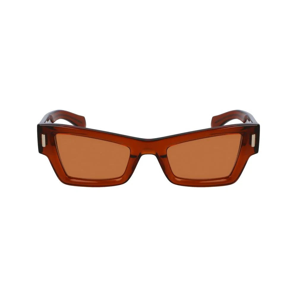 Ferragamo Brown Acetate Sunglasses
