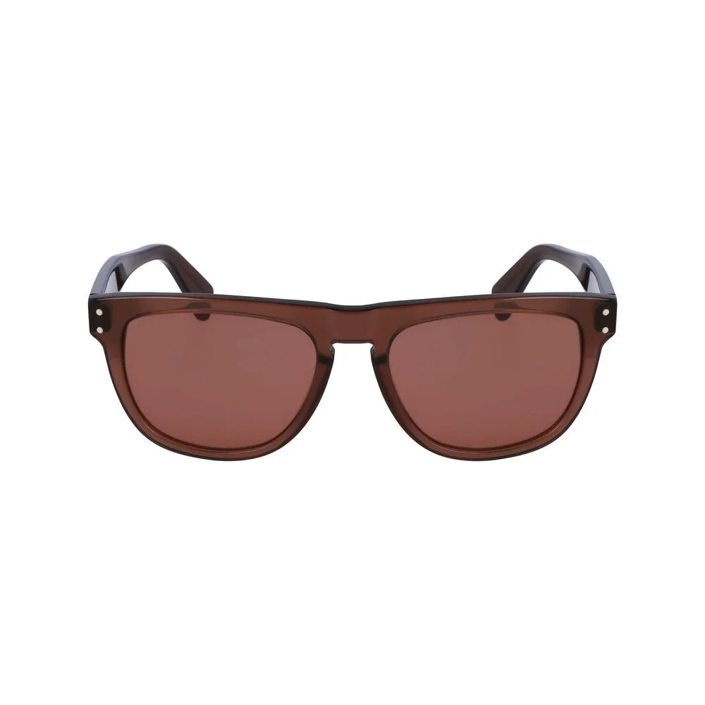 Ferragamo Brown Acetate Sunglasses