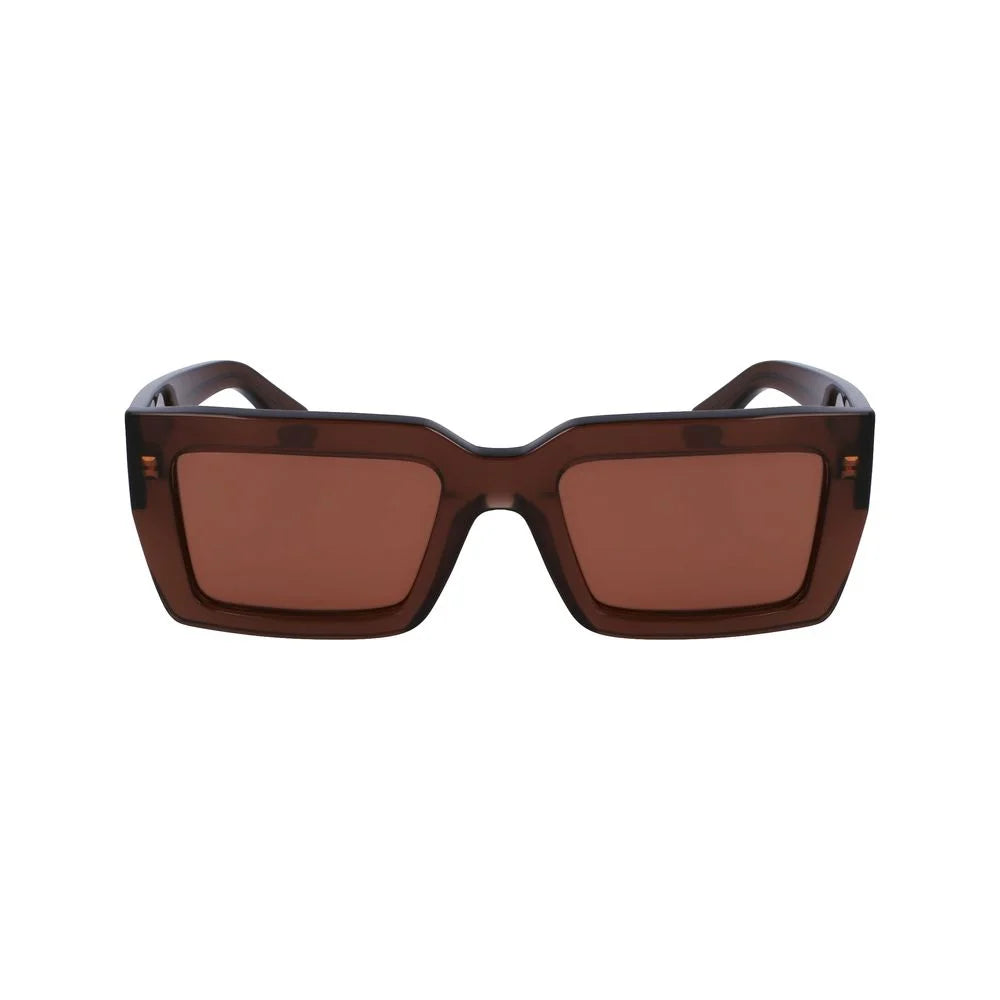 Ferragamo Brown Acetate Sunglasses