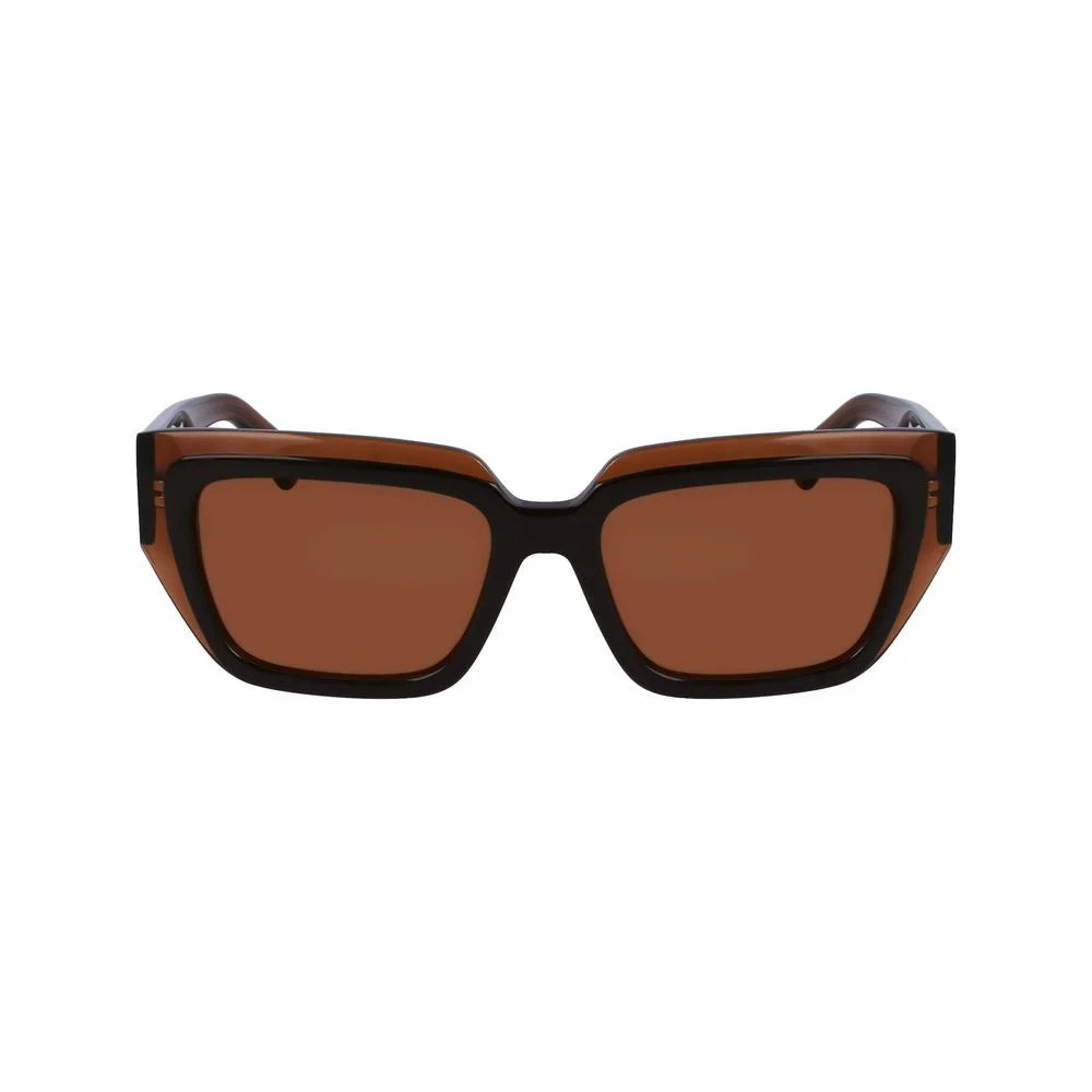 Ferragamo Brown Acetate Sunglasses