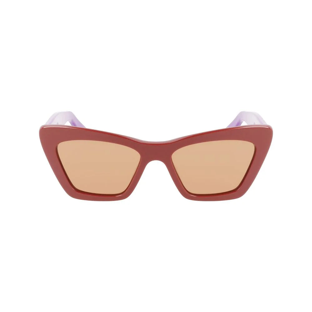 Ferragamo Brown Acetate Sunglasses