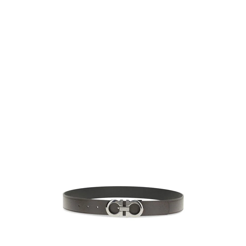 Ferragamo Brown Calf Leather Bos Taurus Belt - 95 cm / 38 Inches