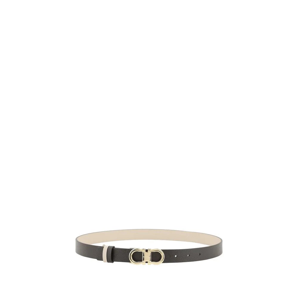 Cintura Ferragamo in pelle di vitello marrone Bos Taurus standard