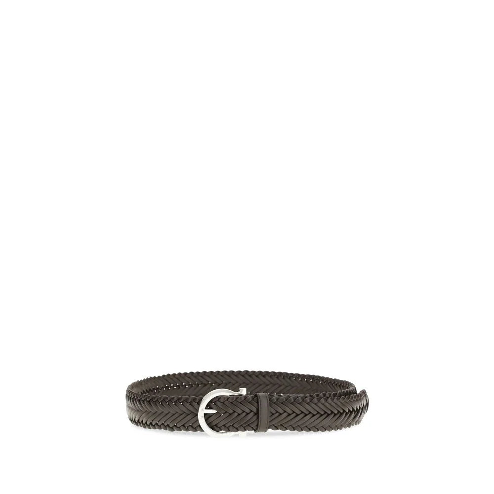 Ceinture Ferragamo marron en cuir de veau Bos Taurus classique