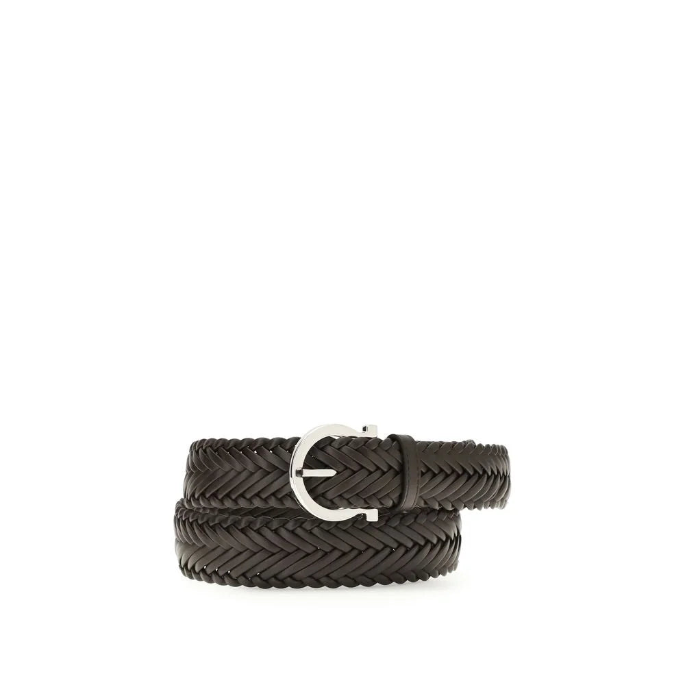 Ceinture Ferragamo marron en cuir de veau Bos Taurus classique